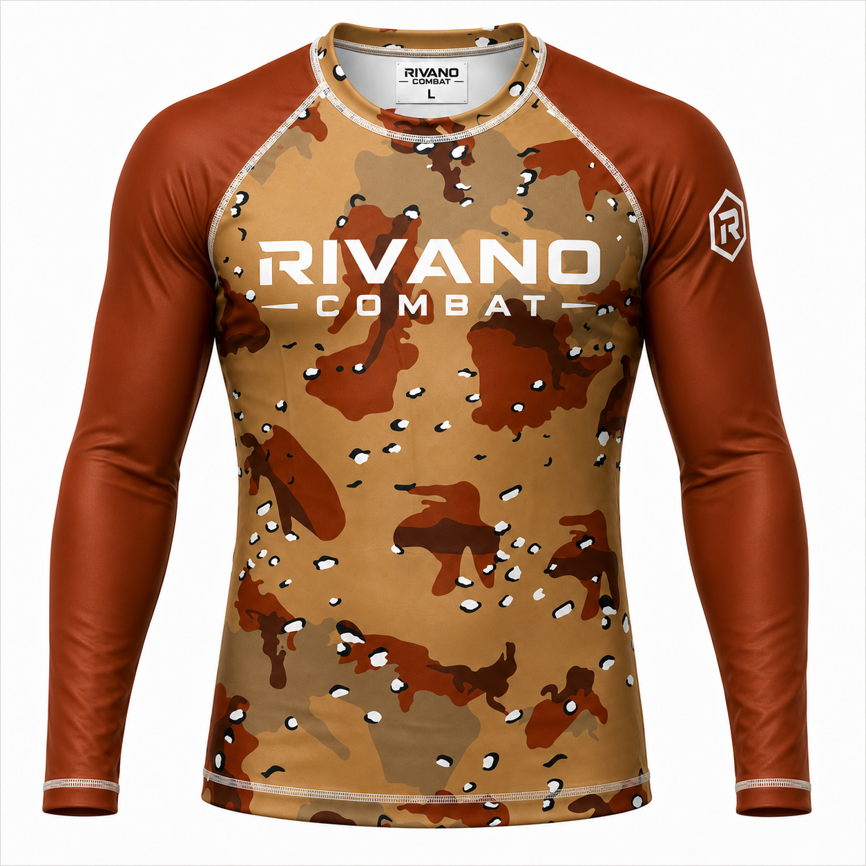 Desert Camo Long-Sleeve Rash Guard