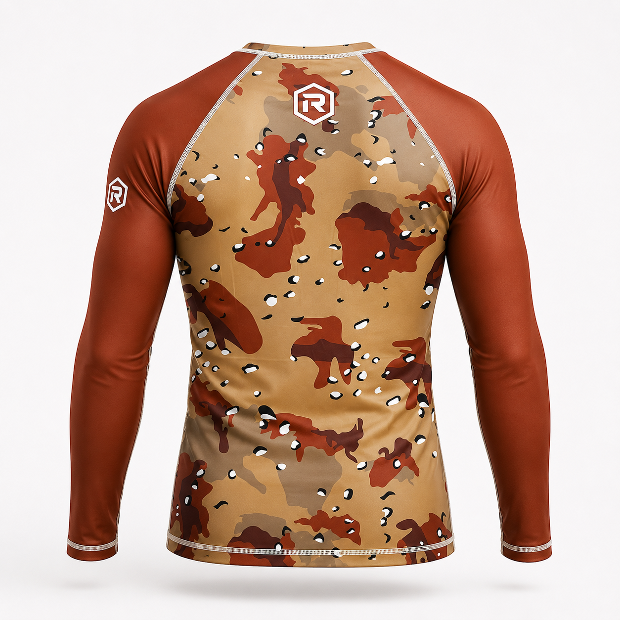 Desert Camo Long-Sleeve Rash Guard - Image 2