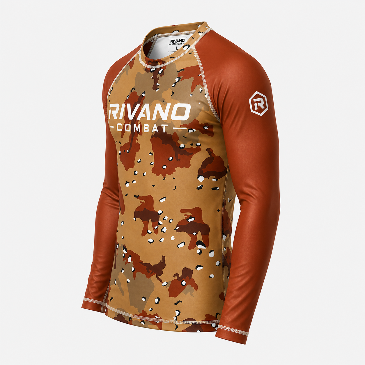 Desert Camo Long-Sleeve Rash Guard - Image 3