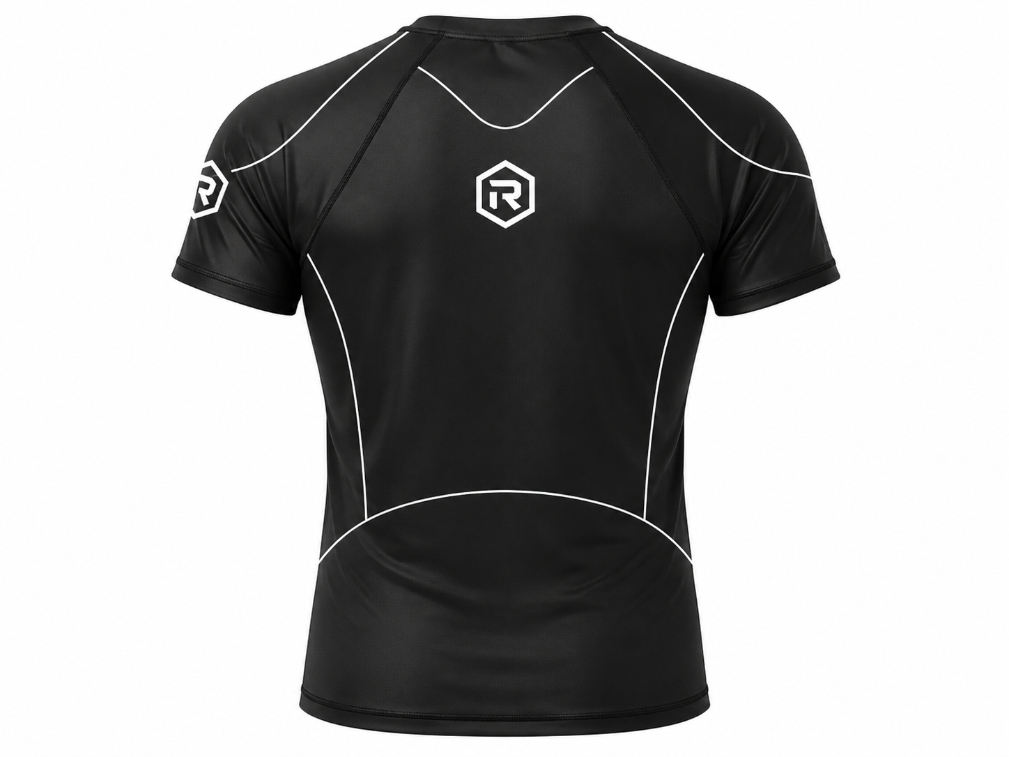 Black Short-Sleeve Combat Rash Guard - Image 2