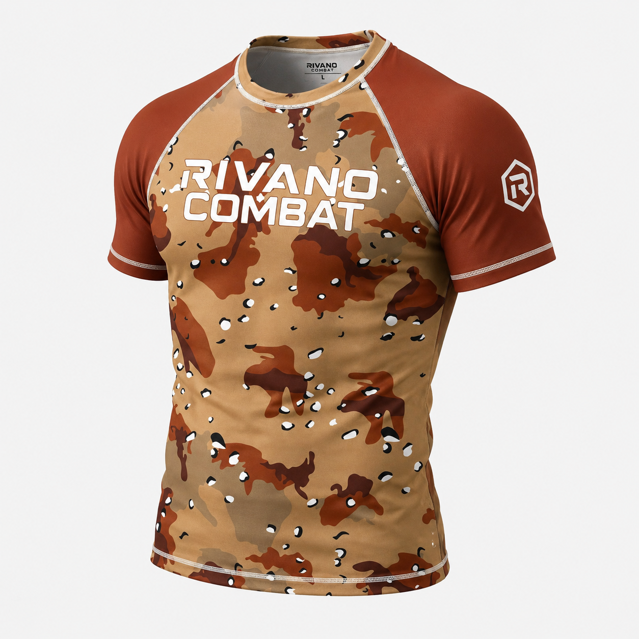 Desert Camo Short-Sleeve Rash Guard - Image 3