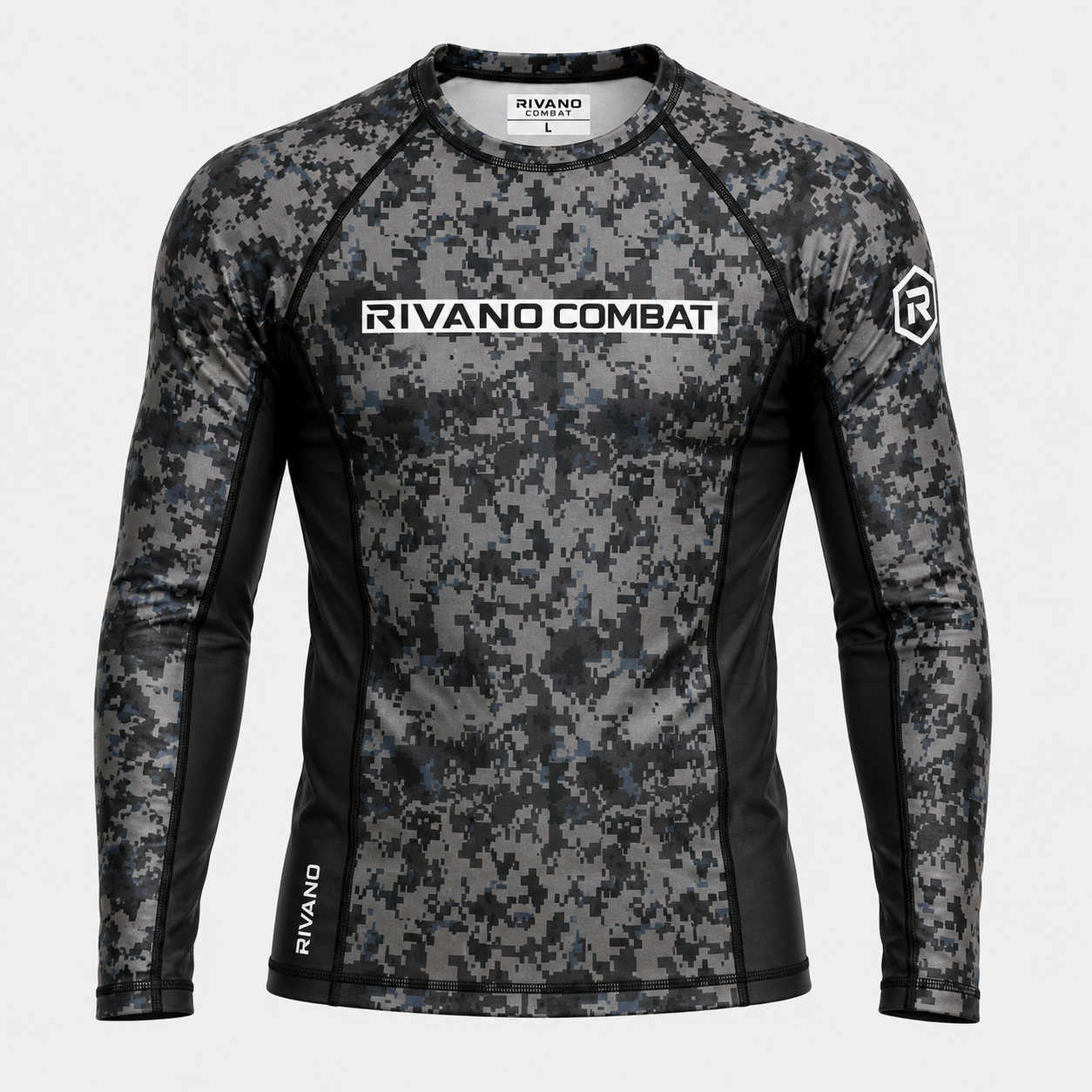 Digital Camo Long-Sleeve Rash Guard