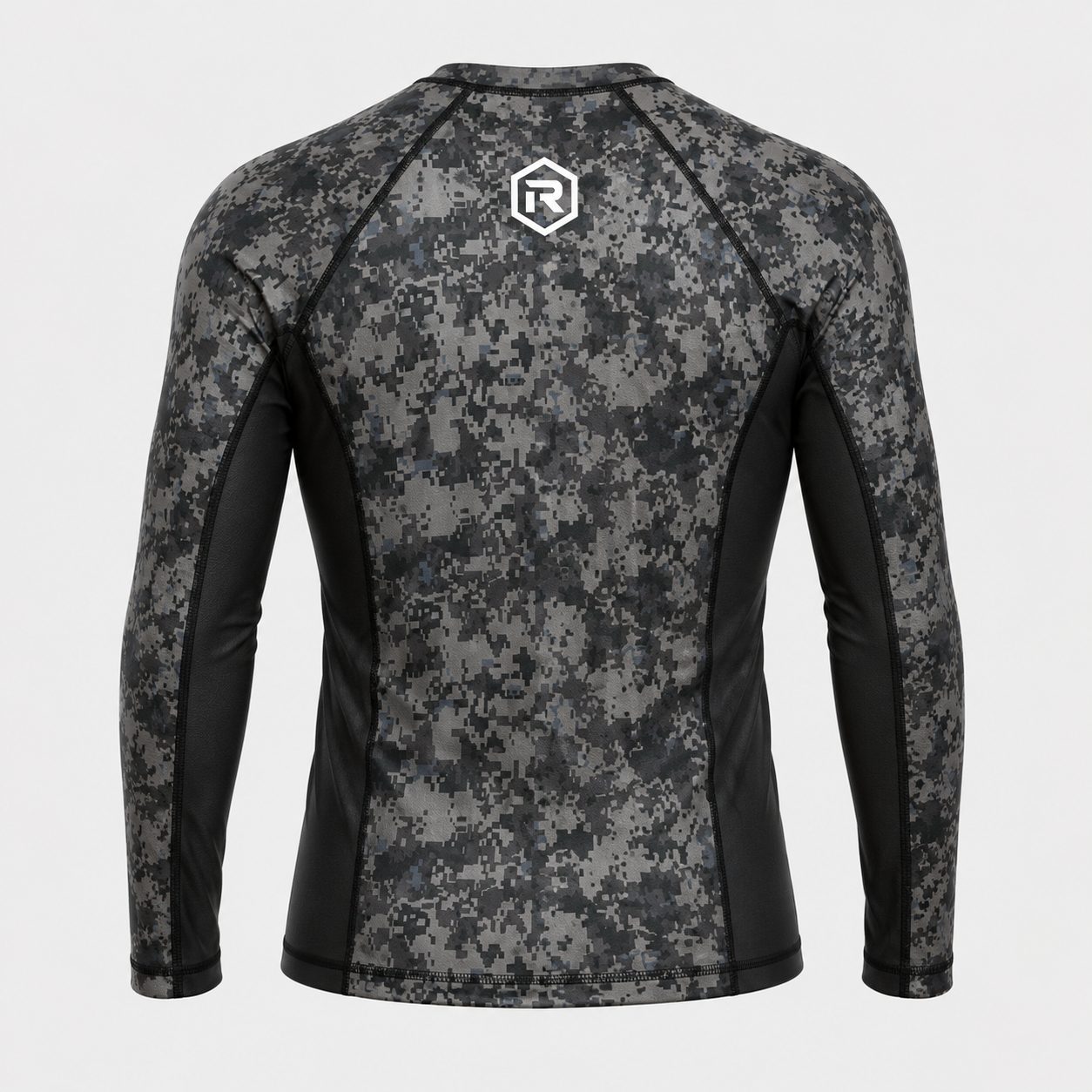 Digital Camo Long-Sleeve Rash Guard - Image 2