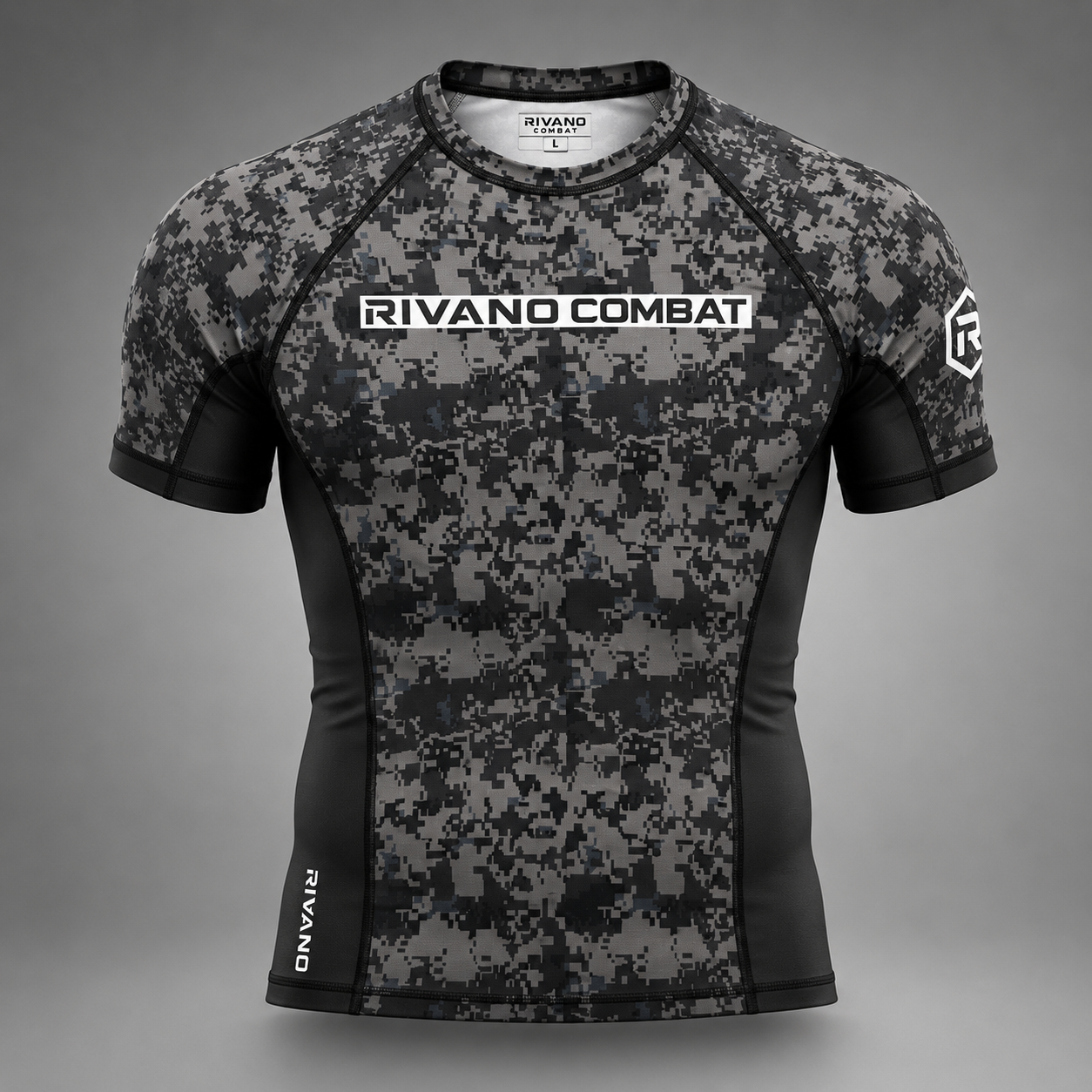 Digital Camo Short-Sleeve Rash Guard