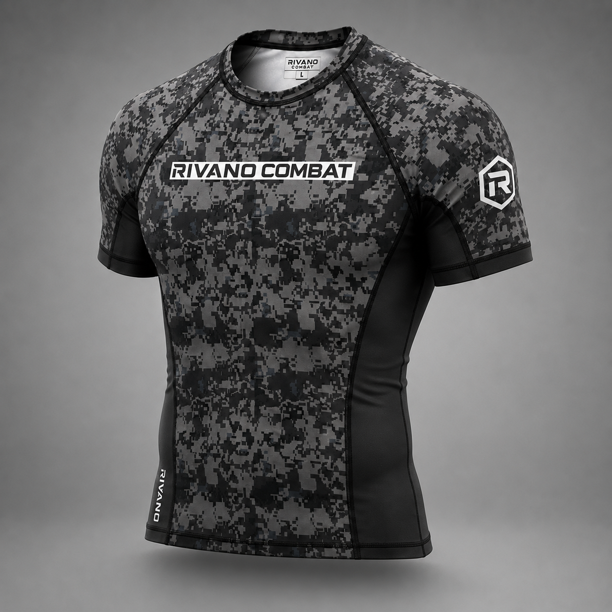 Digital Camo Short-Sleeve Rash Guard - Image 3