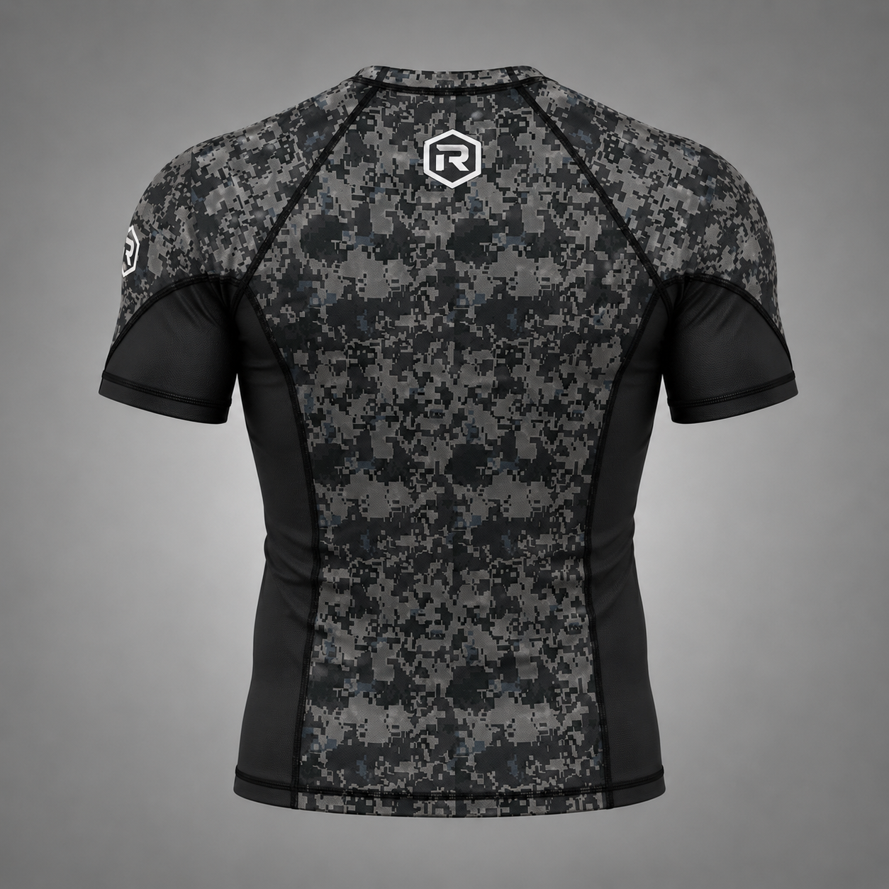 Digital Camo Short-Sleeve Rash Guard - Image 2
